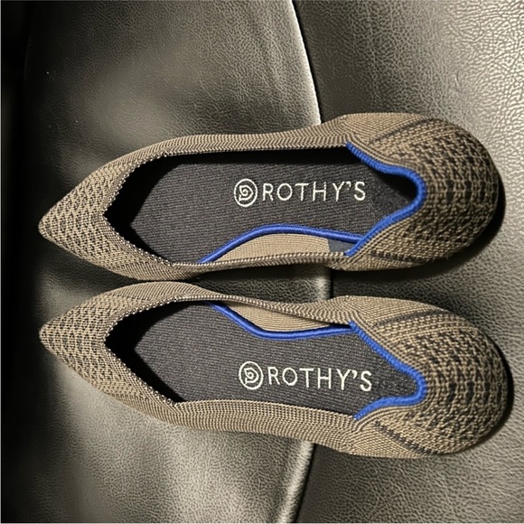 Rothy's The Point Walnut Python Rare Women’s Size 9 - Picture 4 of 7